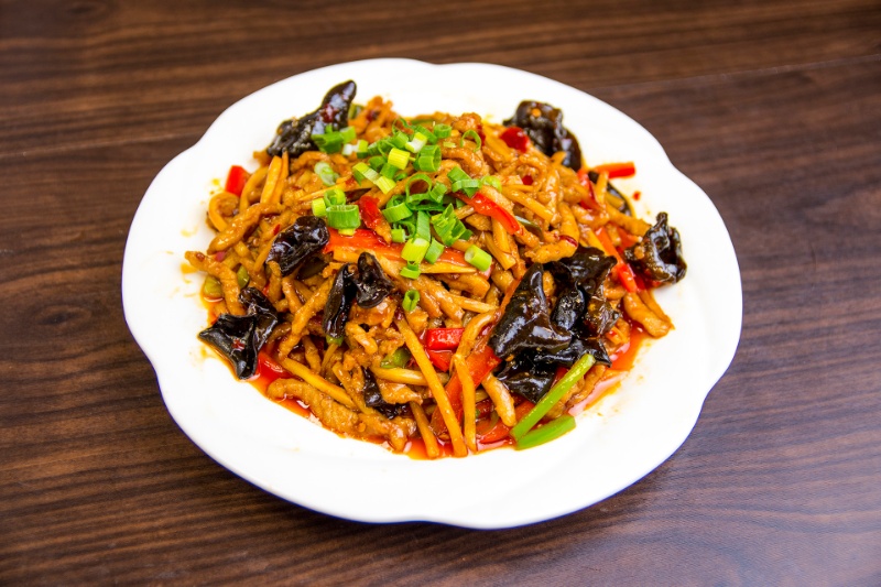 l20. shredded pork in garlic sauce 鱼香肉丝 <img title='Spicy & Hot' align='absmiddle' src='/css/spicy.png' />